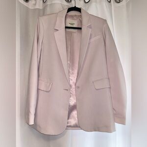 Abercrombie light pink oversized blazer